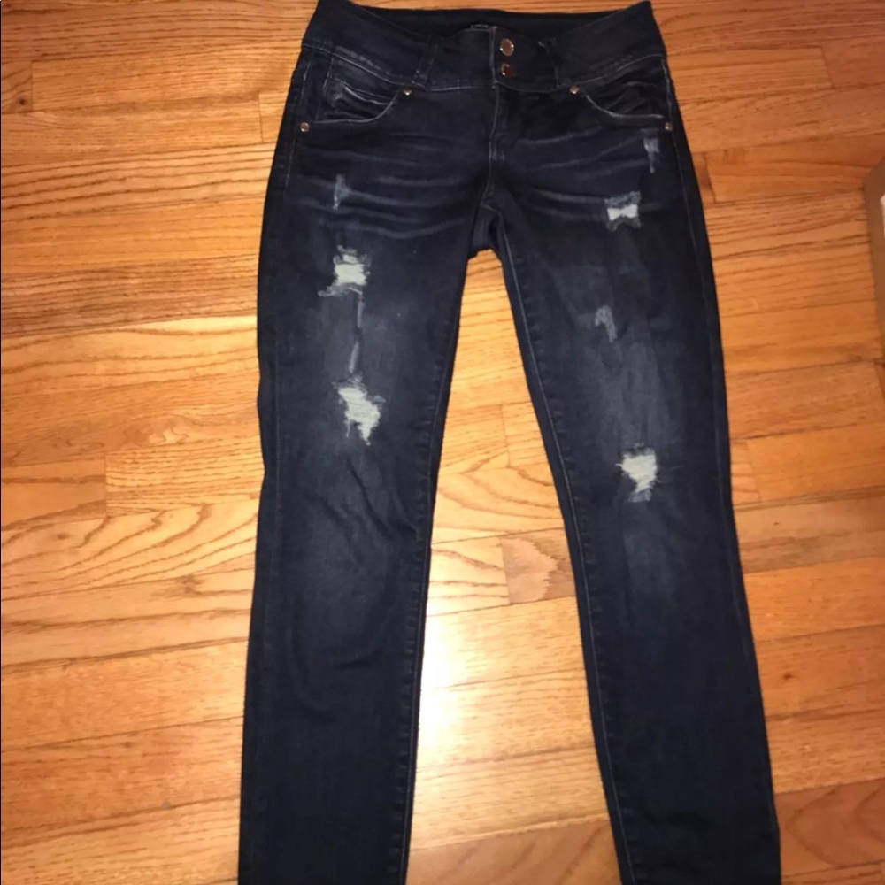 Bebe cropped denim. Size 26 practically new!